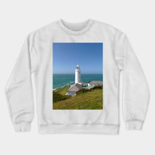 Trevose Head Lighthouse, Cornwall Crewneck Sweatshirt